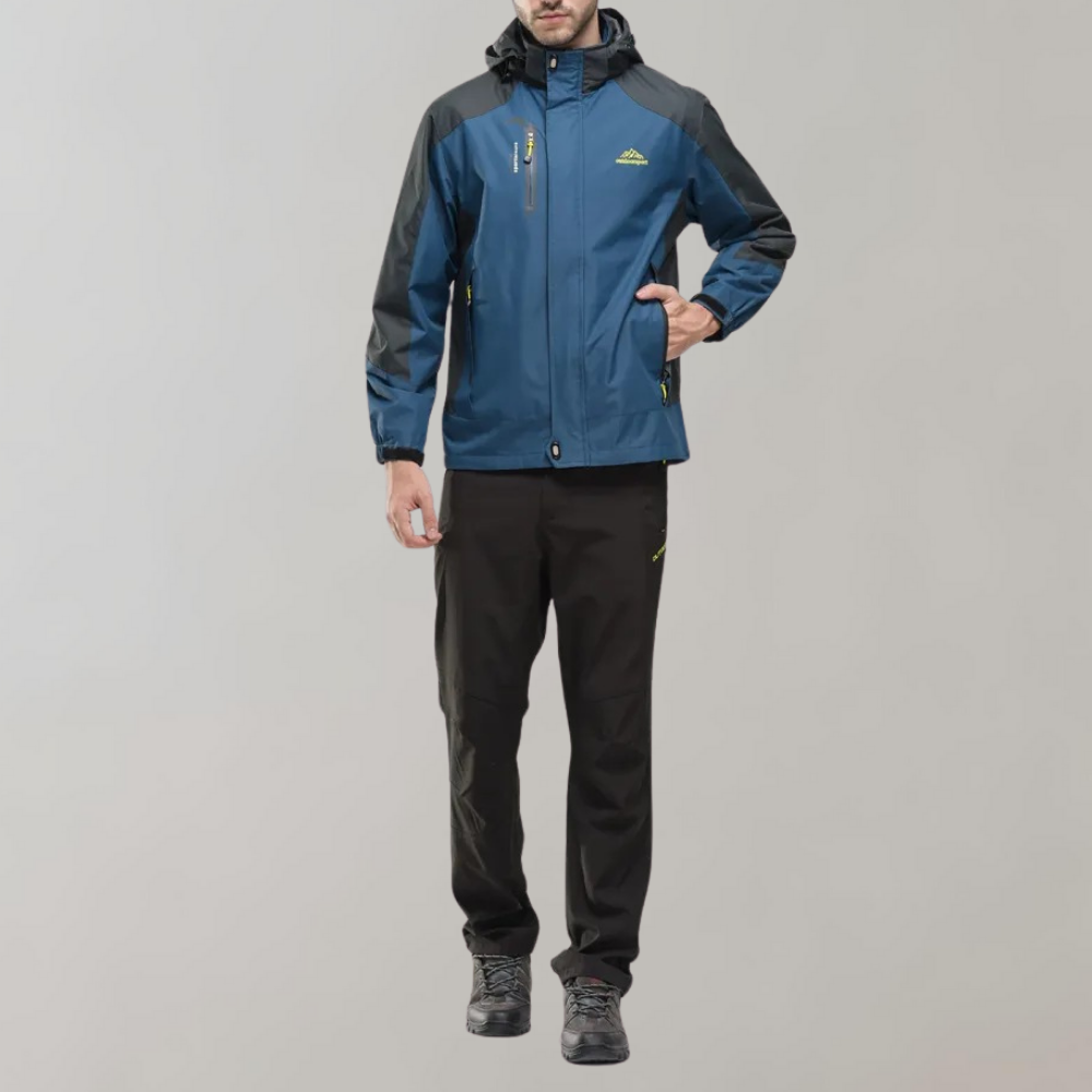 Mens Windproof Jacket with AquaShield Technology