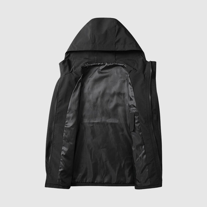 Mens Utility Jacket Technical Fabric Cargo Chest Pockets