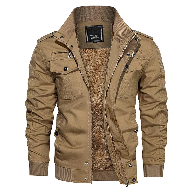 Mens Utility Jacket Windproof Regular Fit