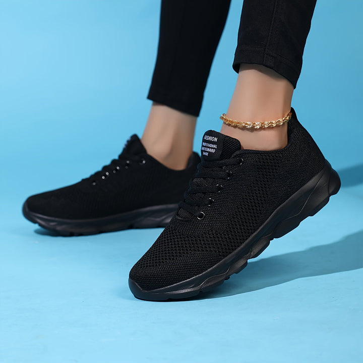 Womens Casual Mesh Sneakers Breathable Lace-Up