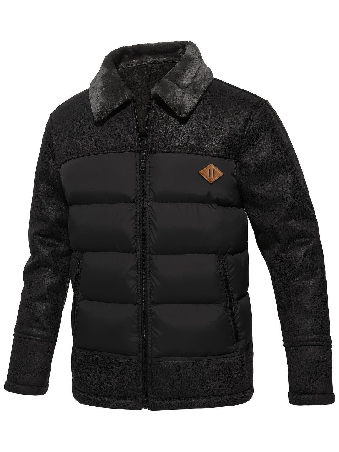Mens Fleece Jacket Warm Insulated Winter Fit