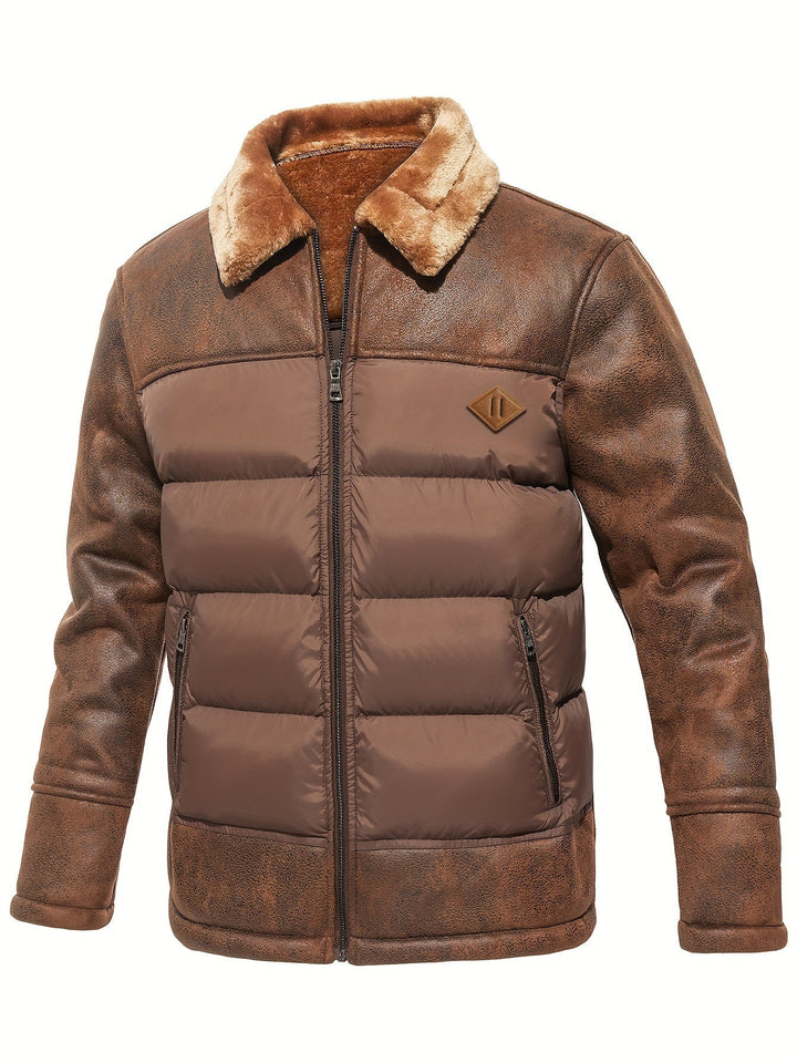 Mens Fleece Jacket Warm Insulated Winter Fit
