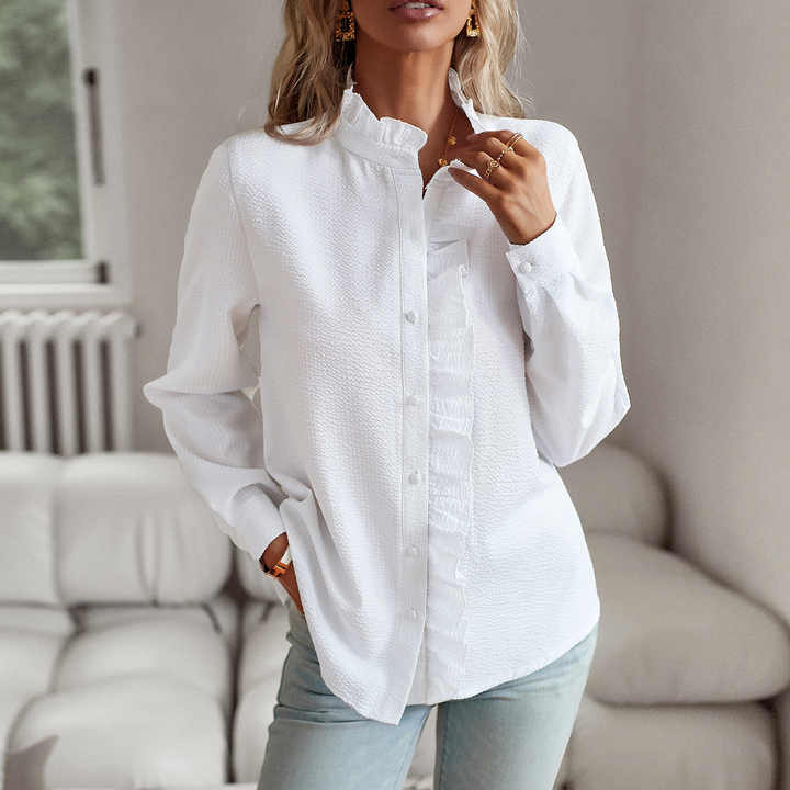 Womens Button-Down Shirt Cotton Classic Fit