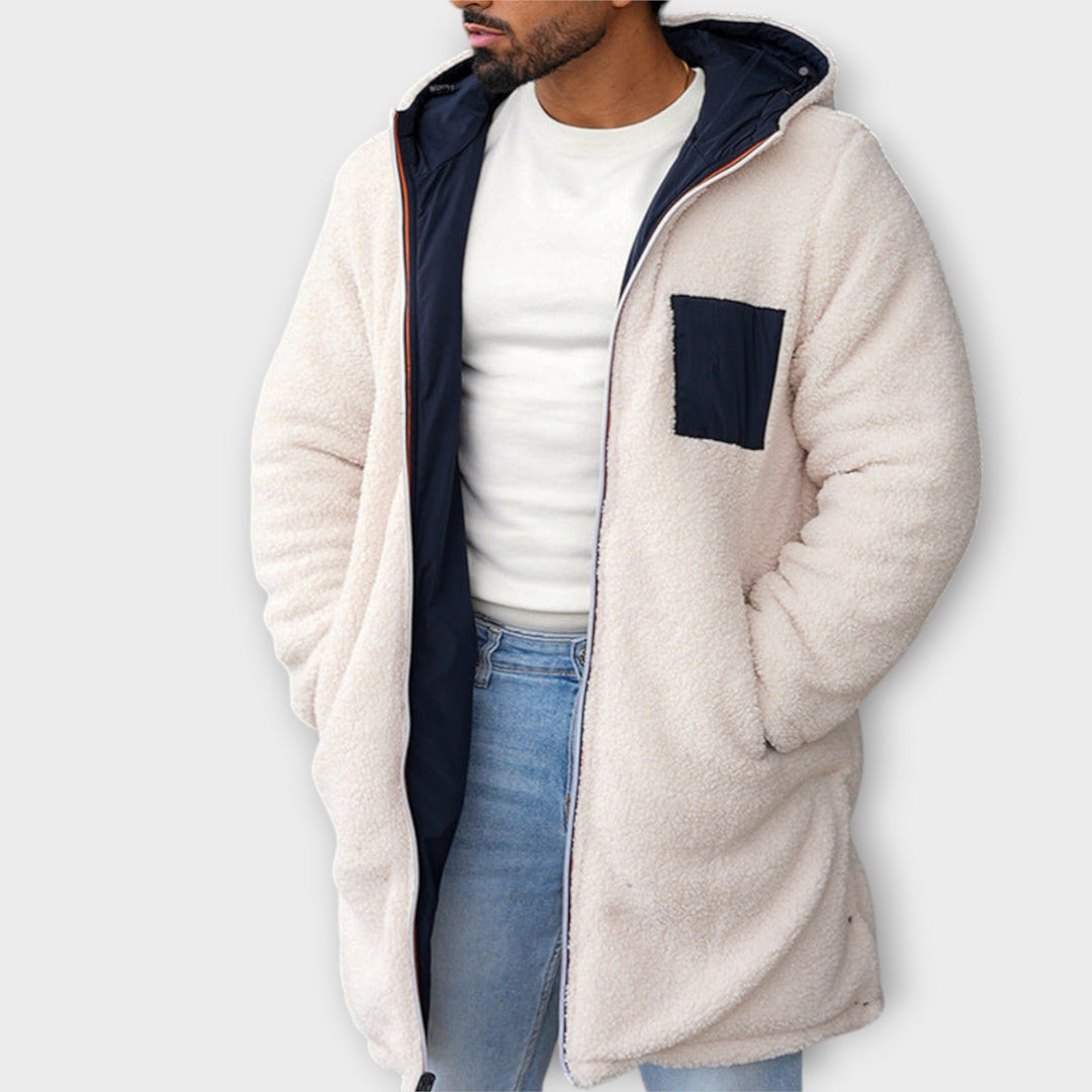 Unisex Hoodie with Teddy Fleece Cozy Fit