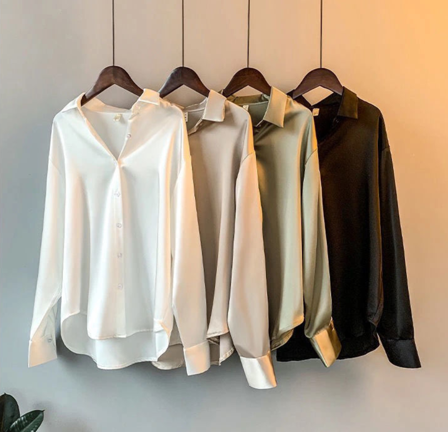 Womens Blouse Long Sleeve Lightweight Fit