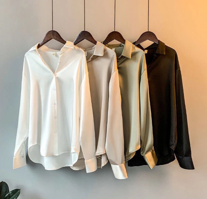 Womens Blouse Long Sleeve Lightweight Fit