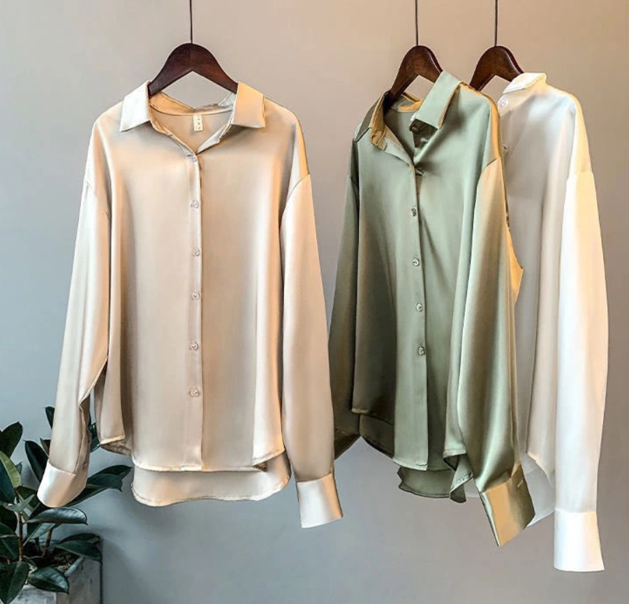 Womens Blouse Long Sleeve Lightweight Fit