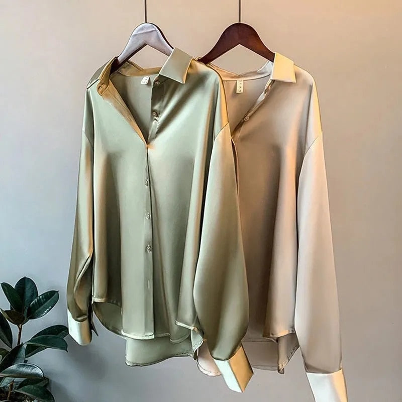 Womens Blouse Long Sleeve Lightweight Fit - BritishMode