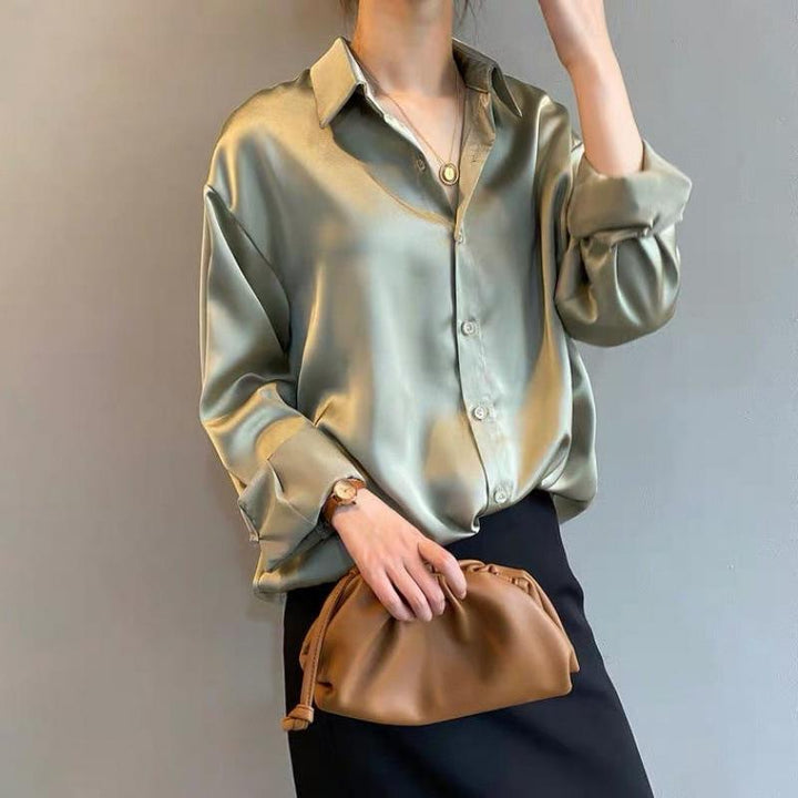 Womens Blouse Long Sleeve Lightweight Fit