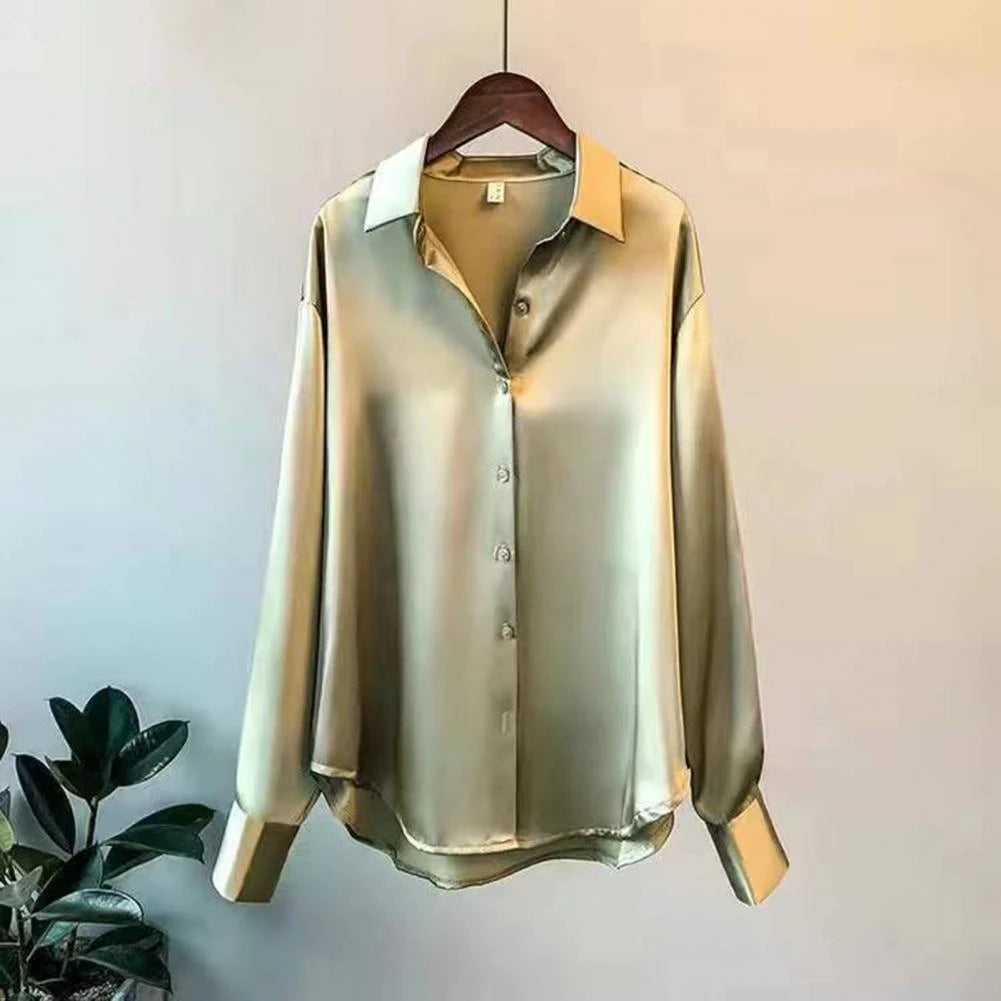 Womens Blouse Long Sleeve Lightweight Fit