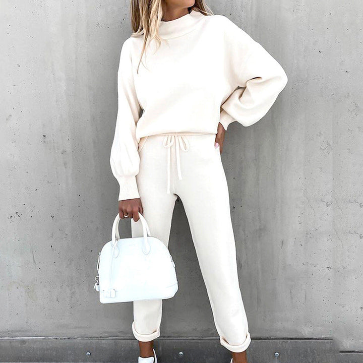 Womens Sweatpants Set Cotton Relaxed Fit