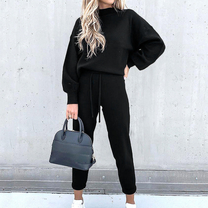 Womens Sweatpants Set Cotton Relaxed Fit