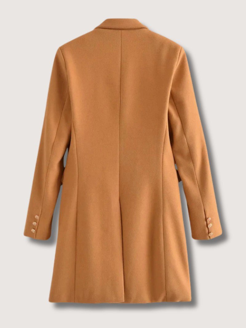Womens Peacoat Wool Structured Classic Fit