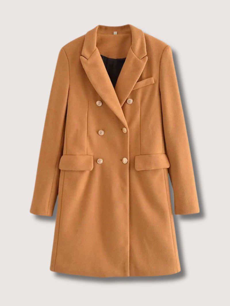Womens Peacoat Wool Structured Classic Fit