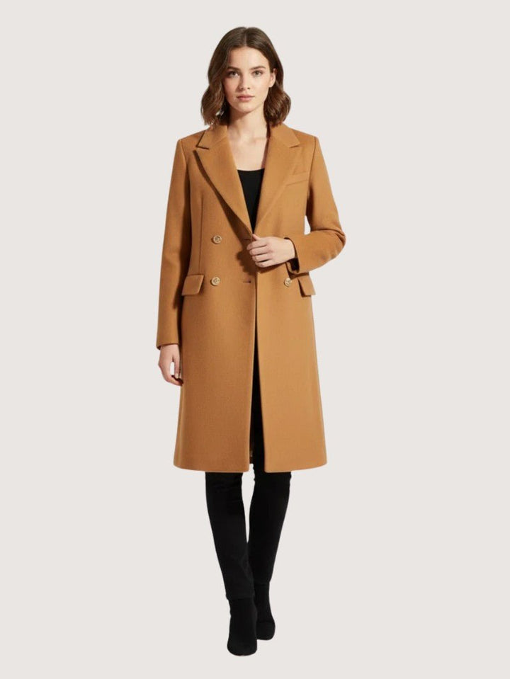 Womens Peacoat Wool Structured Classic Fit