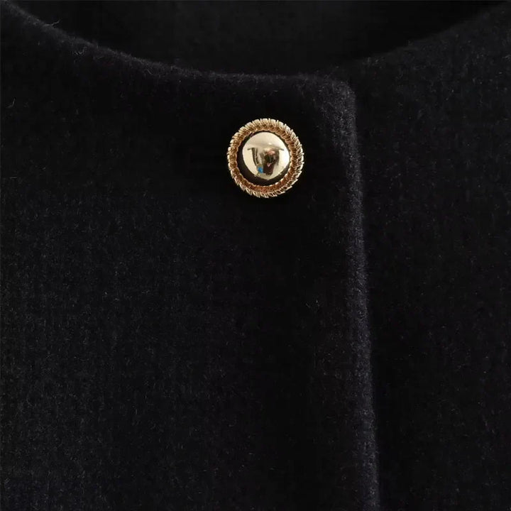 Womens Cropped Bomber Jacket Button Front