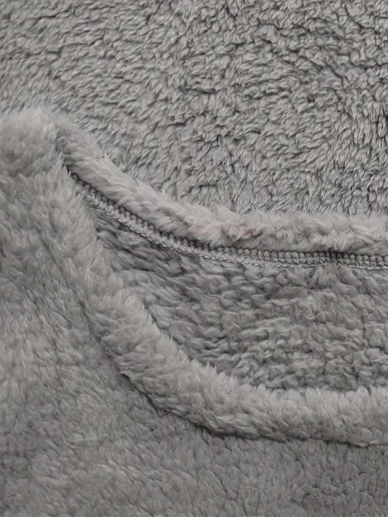 Womens Sweatshirt with Fuzzy Texture Relaxed Fit