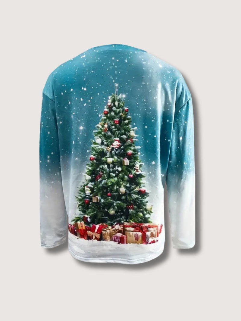 Womens Sweatshirt with Glitter Print Relaxed Fit