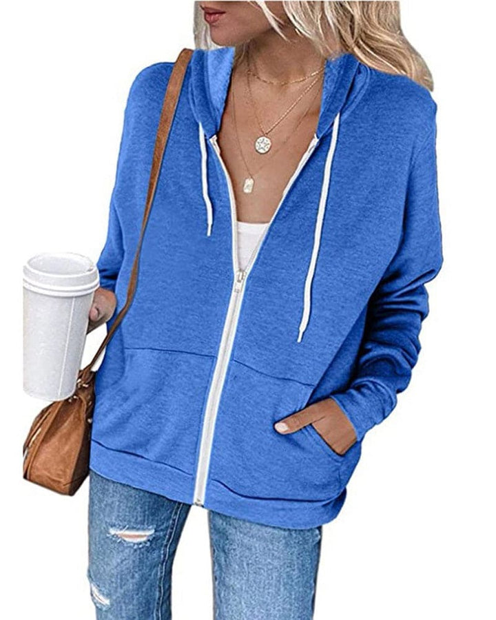 Womens Hoodie with Zipper Casual Fit