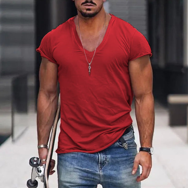Mens Slim Fit Breathable Cotton T-Shirt