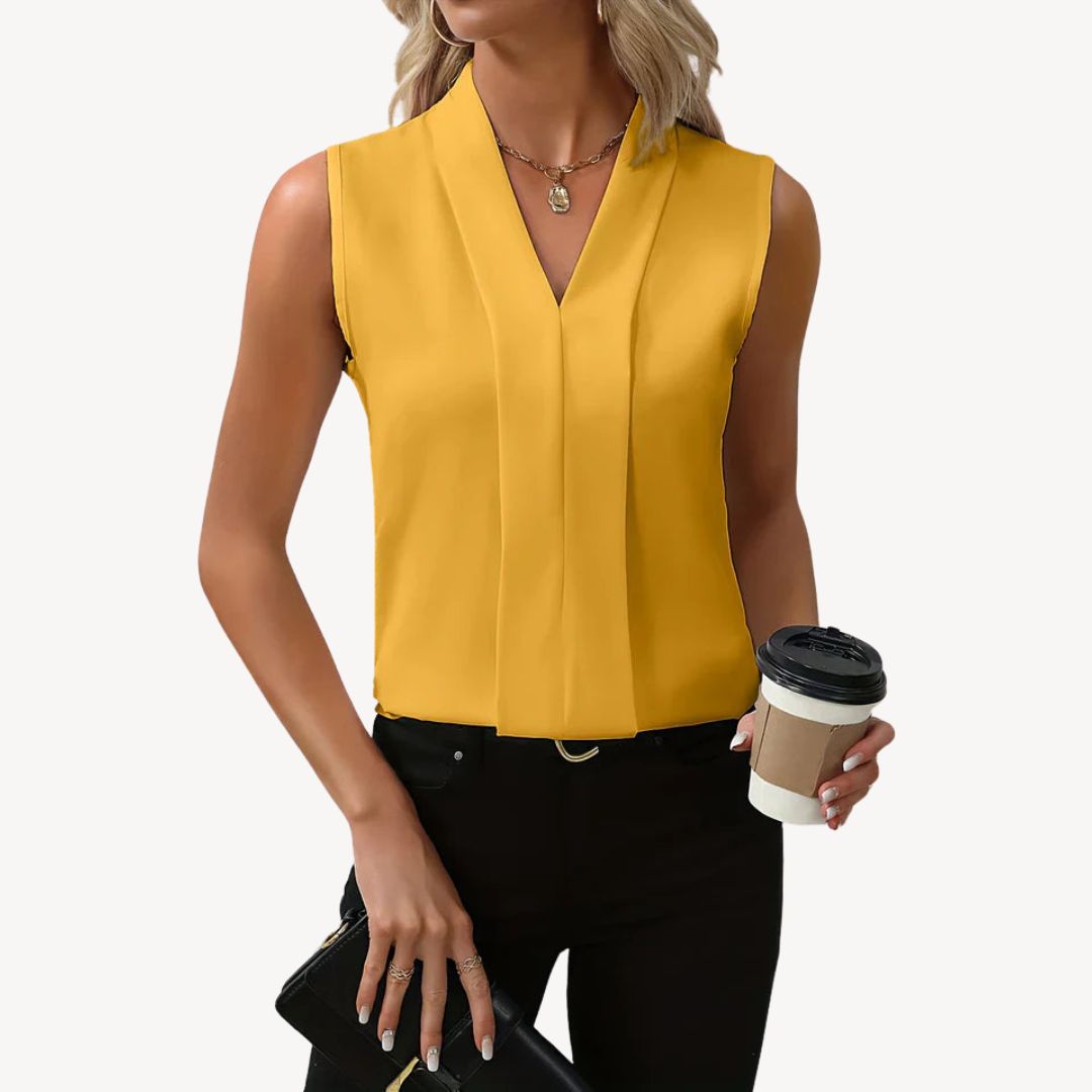 Womens Sleeveless Blouse Lightweight Relaxed Fit