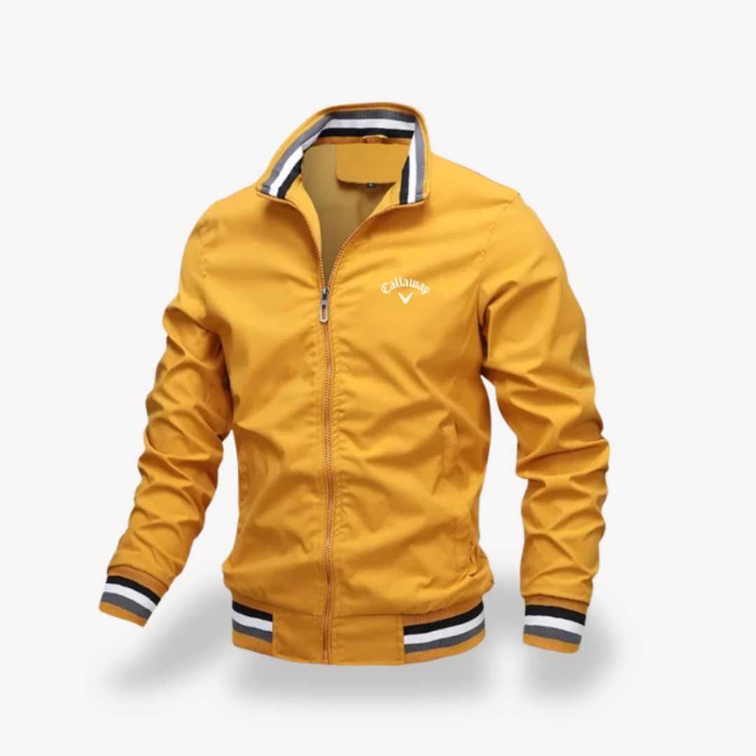 Mens Golf Windbreaker Lightweight Ribbed Fit