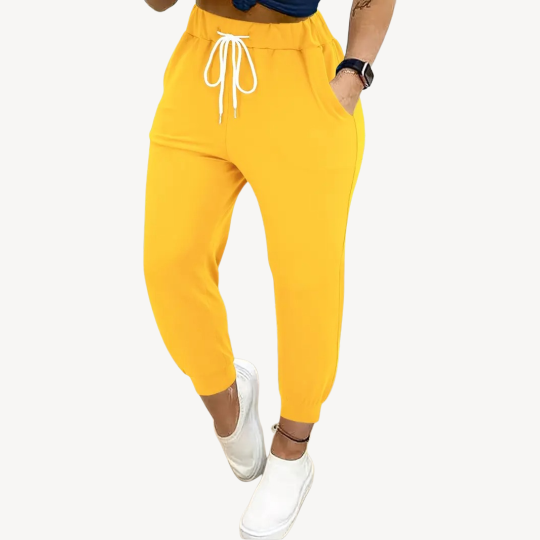 Womens Jogger Pants Elastic Waist Relaxed Fit