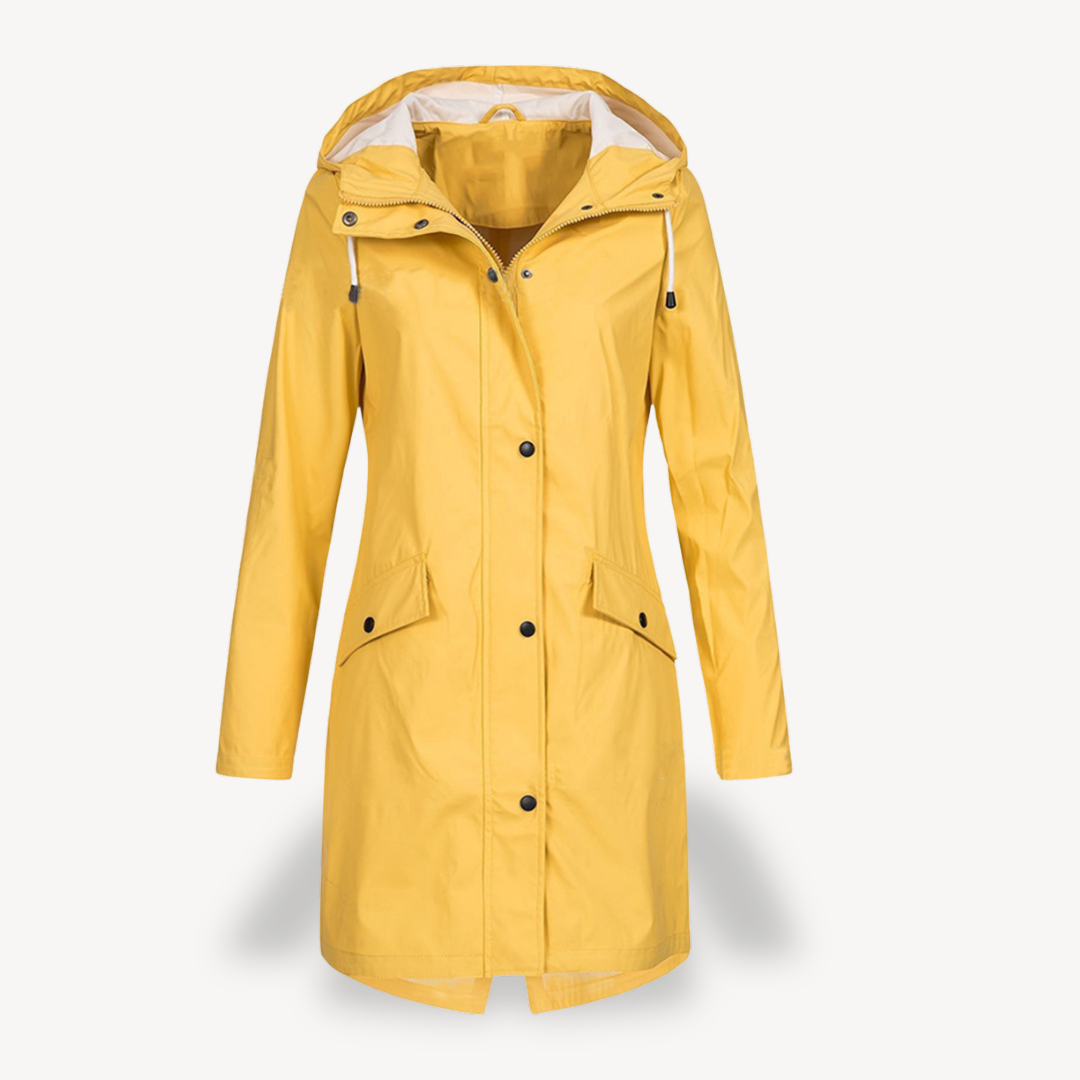 Womens Hooded Raincoat Waterproof