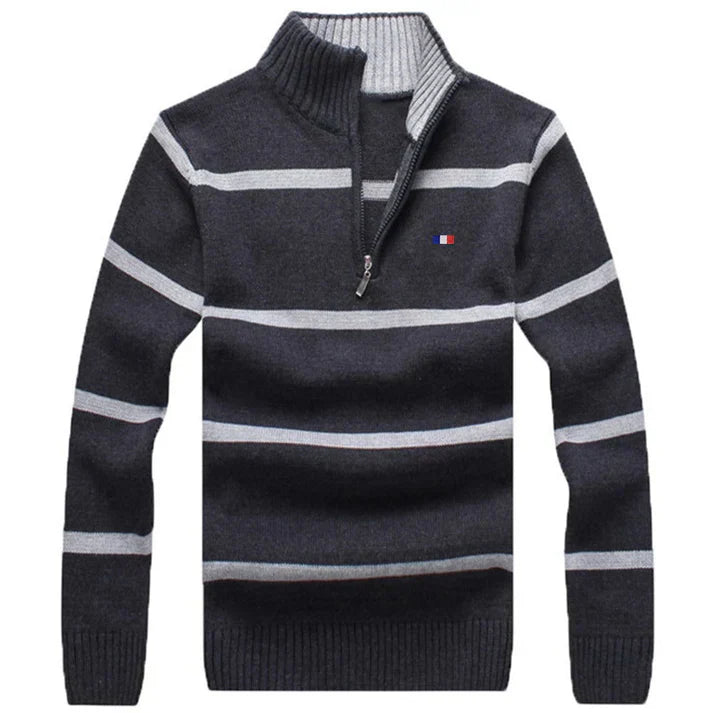 Mens Collared Jumper Knit Fit